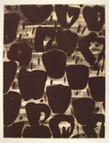 Artist: b'Placek, Wes.' | Title: b'Tulips' | Date: 1993 | Technique: b'etching, printed in sepia ink, from one plate' | Copyright: b'\xc2\xa9 Wes Placek c/- Wesart, Melbourne'