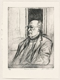 Artist: AMOR, Rick | Title: Kevin Lincoln. | Date: 1998 | Technique: etching, printed in black ink, from one plate