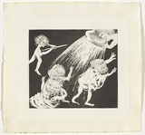 Artist: BOYD, Arthur | Title: The women defend themselves. | Date: (1970) | Technique: etching and aquatint, printed in black ink, from one plate | Copyright: Reproduced with permission of Bundanon Trust