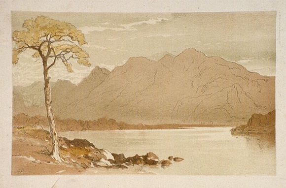 Artist: b'Hamel Brothers.' | Title: b'River and mountains for Nature and art' | Technique: b'lithograph, printed in colour, from multiple stones'