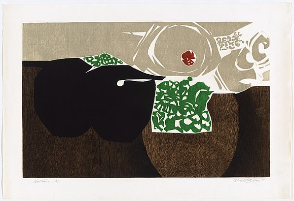 Title: b'Nocturne' | Date: 1981 | Technique: b'woodcut, printed in colour, from multiple blocks'