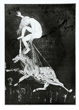 Artist: BOYD, Arthur | Title: The lady betrays the unicorn. | Date: 1973-74 | Technique: etching, printed in black ink, from one plate | Copyright: Reproduced with permission of Bundanon Trust