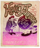 Artist: b'EARTHWORKS POSTER COLLECTIVE' | Title: b'Kevin Johnson, Union Theatre.' | Date: 1975 | Technique: b'screenprint, printed in colour, from multiple stencils'