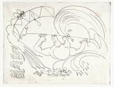 Artist: b'BOYD, Arthur' | Title: b'Bert Hinkler washed ashore.' | Date: (1968-69) | Technique: b'etching, printed in black ink, from one plate' | Copyright: b'Reproduced with permission of Bundanon Trust'