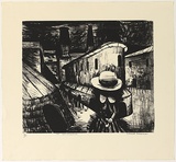 Artist: Blackman, Charles. | Title: Brick works. | Date: 1984 | Technique: screenprint, printed in black ink, from one stencil