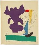 Artist: SELLBACH, Udo | Title: (Shapes of colour) | Date: 1950s | Technique: lithograph, printed in colour, from seven stones [or plates]