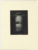 Artist: Eaton, Janenne. | Title: not titled [abstract]. | Date: 1990 | Technique: aquatint and monotype, printed in blue-black ink, from one plate