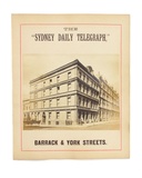 Title: b'Sydney Daily Telegraph building corner Barrack and York streets, Sydney.' | Date: 1900's