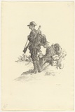 Artist: b'Dyson, Will.' | Title: b'Reinforcements, between Igaree Corner and Lagnicourt.' | Date: 1918 | Technique: b'lithograph, printed in black ink, from one stone'