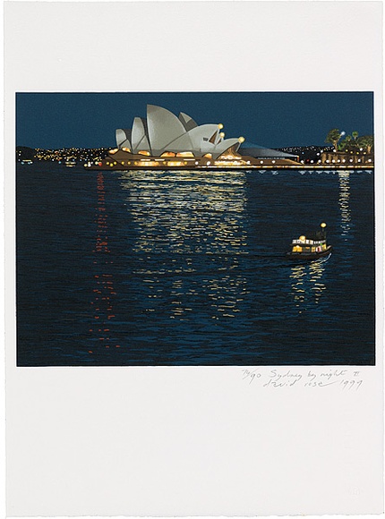 Artist: b'Rose, David.' | Title: b'Sydney by night II' | Date: 1999 | Technique: b'screenprint, printed in colour, from multiple screens'