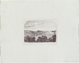Artist: TERRY, F.C. | Title: (Sydney Heads). | Date: c.1860 | Technique: etching, printed in purpleish black ink, from one plate