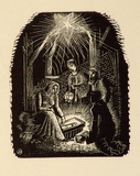 Artist: OGILVIE, Helen | Title: Greeting card: Christmas, The Nuffield Foundation | Technique: wood-engraving, printed in black ink, from one block
