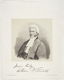 Title: not titled [Sir William F. Stawell] | Date: 1859 | Technique: lithograph, printed in colour, from multiple stones (black image, buff tint stone)