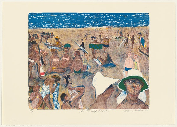 Artist: b'Robinson, William.' | Title: b'Summer self portrait I' | Date: 2004 | Technique: b'lithograph, printed in colour, from multiple stones'