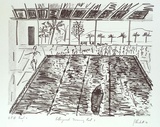 Artist: PLUNKETT, Jennifer | Title: Collingwood Swimming Pool 3 | Date: 1981 | Technique: lithograph, printed in black ink, from one stone