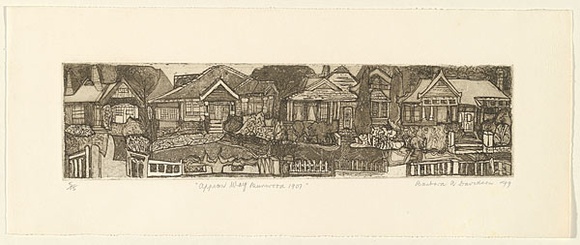 Artist: b'Davidson, Barbara.' | Title: b'Appian Way 1907.' | Date: 1979 | Technique: b'etching, printed in warm black ink, from one plate'