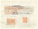 Artist: Wolseley, John. | Title: Edge of the Desert, Rodinga Range | Date: 1992-93 | Technique: lithograph, printed in colour, from multiple plates | Copyright: © John Wolseley. Licensed by VISCOPY, Australia