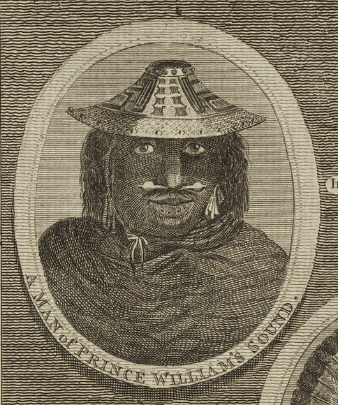 Title: A man of Prince William's Sound | Date: 1791 | Technique: etching and engraving, printed in black ink, from one plate