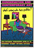 Title: bWhat's wrong with this picture?. | Date: 1983 | Technique: b'screenprint, printed in colour, from multiple stencils'