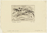 Artist: WALKER, Murray | Title: Wiltshire Hills and wind | Date: 1962 | Technique: etching, printed in black ink, from one zinc plate