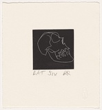 Artist: b'Quilty, Ben.' | Title: b'Six.' | Date: 2006 | Technique: b'relief-etching, printed in black ink, from one plate'