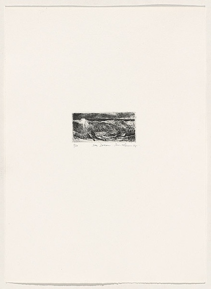 Artist: b'AMOR, Rick' | Title: b'Sea dream.' | Date: 1998 | Technique: b'etching, printed in black ink, from one plate'