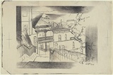 Artist: b'Jack, Kenneth.' | Title: b'Agar Steps, Millers Point, Sydney' | Date: 1953, March 24 | Technique: b'lithograph, printed in black ink, from one zinc plate' | Copyright: b'\xc2\xa9 Kenneth Jack. Licensed by VISCOPY, Australia'