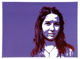 Artist: b'Conacher, Andrew.' | Title: b'(Poster of a girl).' | Date: c.1974 | Technique: b'screenprint, printed in colour, from multiple stencils'