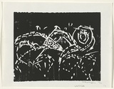 Artist: Grey-Smith, Guy | Title: not titled | Date: 1975 | Technique: woodcut, printed in black ink, from one block
