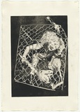 Artist: BOYD, Arthur | Title: The hunters set out to trap the Unicorn. | Date: 1973-74 | Technique: aquatint, printed in black ink, from one plate | Copyright: Reproduced with permission of Bundanon Trust