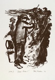 Artist: b'NICOLSON, Noel' | Title: b'Grape picker I' | Date: 1997, May | Technique: b'lithograph, printed in black ink, from one plate'
