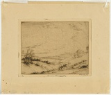 Artist: van RAALTE, Henri | Title: The wind blown valley | Date: c.1926 | Technique: drypoint, printed in warm black ink, from one plate