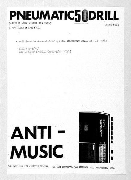 Artist: b'Nixon, John.' | Title: b'Pneumatic drill - 50' | Date: 1983 | Technique: b'photocopy'