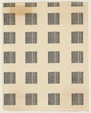 Title: Section B (Word situations) - 32 Possibilities: No. 9, 3(A) | Date: (1970-71) | Technique: typewriter