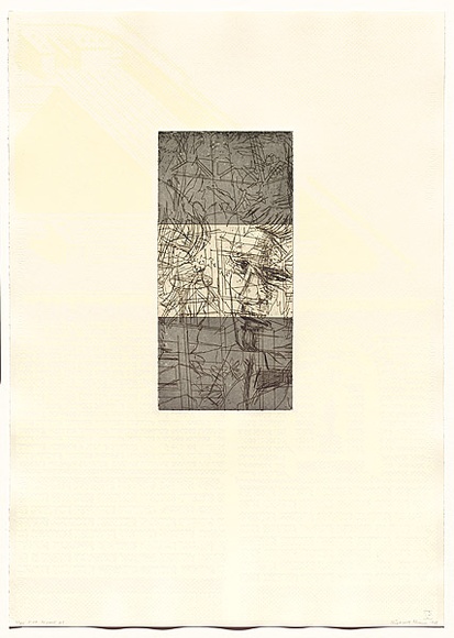 Artist: b'Dunn, Richard.' | Title: b'100 Blossoms: five prisons V.' | Date: 1988 | Technique: b'etching and lift-ground aquatint and screenprint'