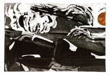 Artist: Backen, Earle. | Title: Dark Figure - Stage II. | Date: 1967 | Technique: etching and aquatint, printed in colour