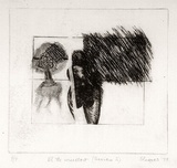 Artist: SHEARER, Mitzi | Title: At the window (series 2) | Date: 1979