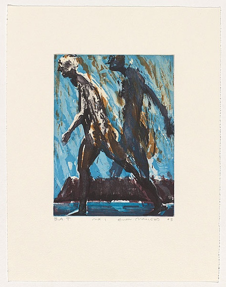 Artist: b'Macleod, Euan.' | Title: b'MK1' | Date: 2003 | Technique: b'etching, sugar-lift, aquatint and open-bite, printed in colour, from five plates'