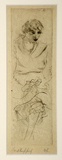Artist: b'Evergood, Miles.' | Title: b'Etude.' | Date: c.1930 | Technique: b'etching, printed in black ink, from one plate'