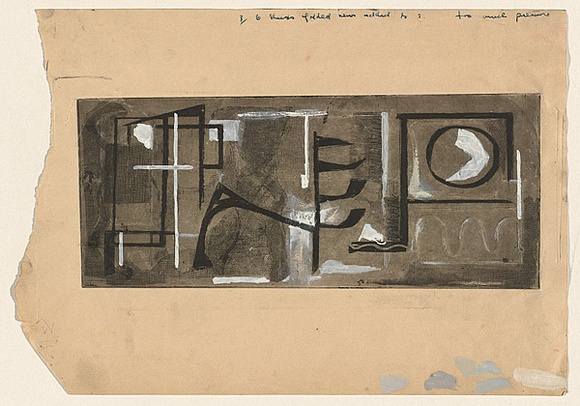 Title: Surfaces No.1 | Date: c. 1960 | Technique: etching, printed in black ink, from one plate; additions in white and grey gouache