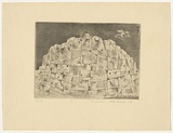Artist: Kaiser, Peter. | Title: Tourettes | Date: 1952 | Technique: etching, printed in black ink, from one plate