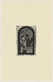 Artist: SIBLEY, Dan | Title: Not titled [the kiss] | Date: 2003 | Technique: woodcut, printed in black ink, from one block