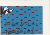 Artist: Cowper, Martin. | Title: Blase majority-rule lip service. | Date: 1977 | Technique: screenprint, printed in colour, from three stencils