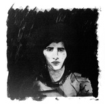 Artist: SHOMALY, Alberr | Title: Self-portrait with fingerprints | Date: 1973 | Technique: offset-lithograph, printed in black ink, from three plates