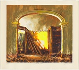 Artist: b'Green, Mike.' | Title: b'Arch with yellow.' | Date: 1986 | Technique: b'screenprint, printed in colour, from 18 stencils'