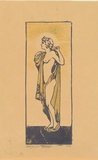 Artist: Mahood, Marguerite | Title: Vintage | Date: 1926 (dated) | Technique: linocut, printed in colour inks, from mutliple blocks