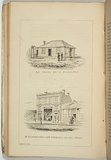 Artist: Ham Brothers. | Title: Old police office Melbourne and Mr Richardson's new premises, Collins street. | Date: 1850 | Technique: lithograph, printed in black ink, from one stone