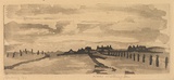 Artist: b'Dallwitz, David.' | Title: b'Near Wellington.' | Date: 1953 | Technique: b'etching, printed in black ink, from one plate'