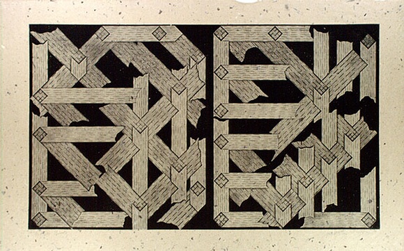 Artist: Miller, Max. | Title: Two Pieces | Date: 1975 | Technique: etching and aquatint, printed in black ink, from two plates