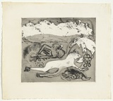 Artist: b'BOYD, Arthur' | Title: b'Unidentified (not Lysistrata?).' | Date: c.1970 | Technique: b'etching and aquatint, printed in black ink, from one plate' | Copyright: b'Reproduced with permission of Bundanon Trust'